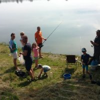 Zawody wędkarskie z okazji Dnia Dziecka