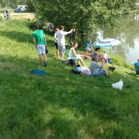 Zawody wędkarskie z okazji Dnia Dziecka