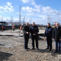  Konferencja prasowa nt. inwestycji pn. „Budowa Komisariatu Policji w Zatorze”.     