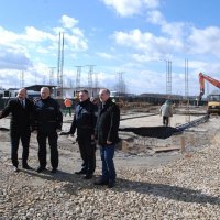  Konferencja prasowa nt. inwestycji pn. „Budowa Komisariatu Policji w Zatorze”.     