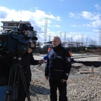  Konferencja prasowa nt. inwestycji pn. „Budowa Komisariatu Policji w Zatorze”.     