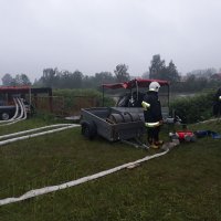 Akcja przeciwpowodziowa na terenie Gminy Zator w dniach 23-25 maja 2019 r.   