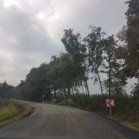 Praca wre – modernizacja drogi wojewódzkiej.